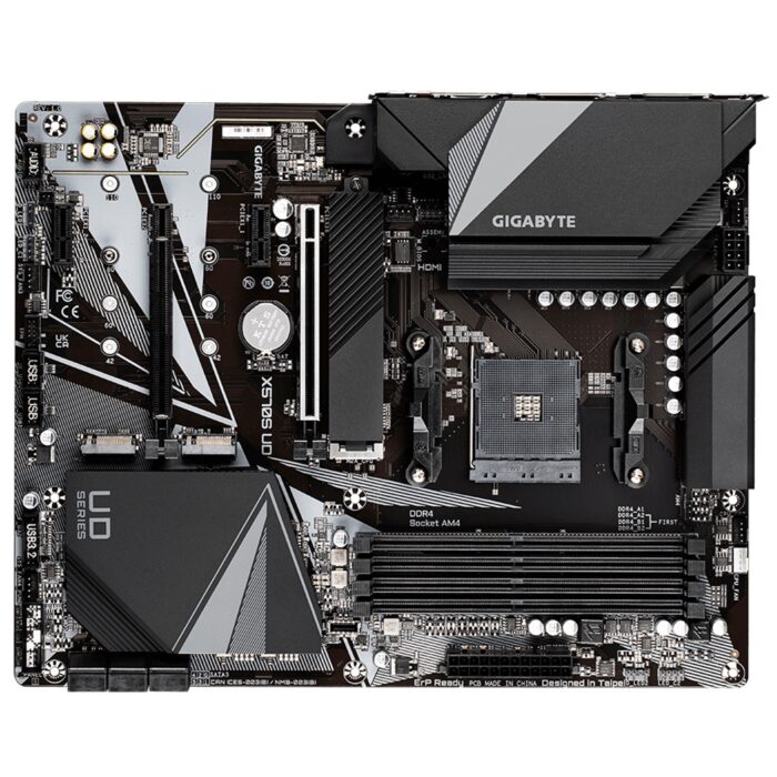 Gigabyte X570S UD Motherboard, AMD Socket AM4, ATX, Triple Ultra-Fast NVMe PCIe 4.0/3.0 x4 M.2 with Thermal Guard, Fast 2.5GbE LAN, Rear & Front USB 3.2 Type-C - Image 2