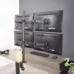 Quad Monitor Stand for 14-28" Screens, Four Screen Adjustable Mount - Image 2