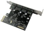 PCI-E to USB 3.0 4-Port PCI Express Expansion Card Adapter Hub 15 pin SATA Power Connector - Image 3