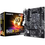 Gigabyte B450M S2H AMD Socket AM4 Micro ATX DDR4 VGA/DVI-D/HDMI USB 3.1 M.2 Motherboard