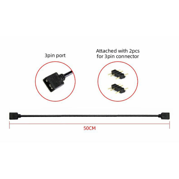 3pin ARGB Sync Cable Hub To MB - Image 2
