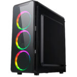 CIT Blaze Gaming Case With 6 x ARGB Fans MB Sync Tempered Glass Side Window - Image 3