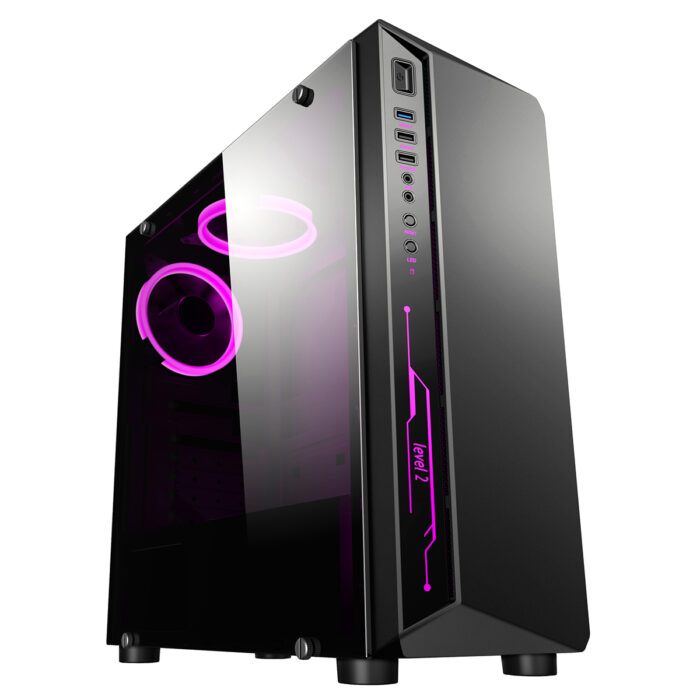 CIT Blitz RGB Mid-Tower Gaming Case With Full Acrylic Window - Image 2