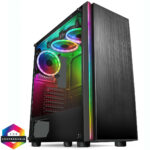 CIT Celsius ATX Case Front ARGB Strip 3xARGB Fans + MB Sync TG Side Panel EPE