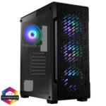CIT 	Crossfire Gaming Case 4 x ARGB Fans Glass Side MB SYNC 3pin