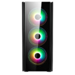 CIT Tornado ATX Gaming Case 4x ARGB Fans TG Front and Side Panel EPE - Image 2