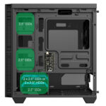 GameMax Abyss Mini ARGB Gaming Case 1x ARGB fan 1x ARGB Hub - Image 8