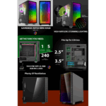 GameMax Abyss Mini ARGB Gaming Case 1x ARGB fan 1x ARGB Hub - Image 9