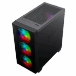 GameMax Aero Mini ARGB Case 4 x ARGB Fans Black With White Internals - Image 5