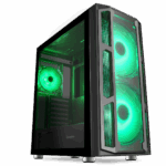 GameMax F15G Gaming Case 2x 20cm ARGB Fan 1x 12cm ARGB Fan TG Front+Side MB Sync - Image 2