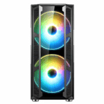 GameMax F15G Gaming Case 2x 20cm ARGB Fan 1x 12cm ARGB Fan TG Front+Side MB Sync - Image 4