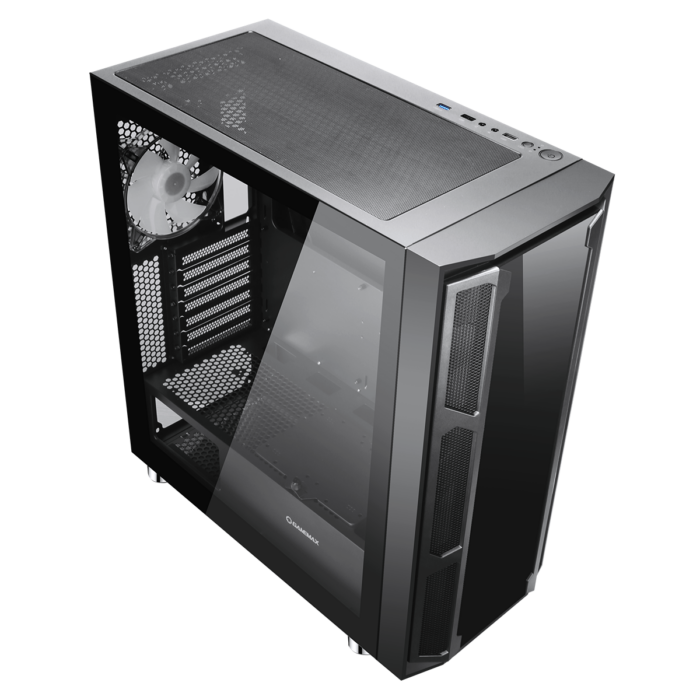 GameMax F15G Gaming Case 2x 20cm ARGB Fan 1x 12cm ARGB Fan TG Front+Side MB Sync - Image 5