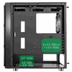 GameMax F15G Gaming Case 2x 20cm ARGB Fan 1x 12cm ARGB Fan TG Front+Side MB Sync - Image 8