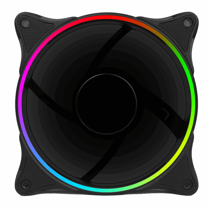 Mirage Rainbow RGB 120mm Fan 5V Addressable 3pin Header 3pin MB - Image 2