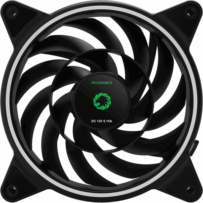 gmxfanrazor-08 Razor 12cm Rainbow ARGB Fan RTB 3pin M&F Aura Header 3pin/4pin Power - Image 3