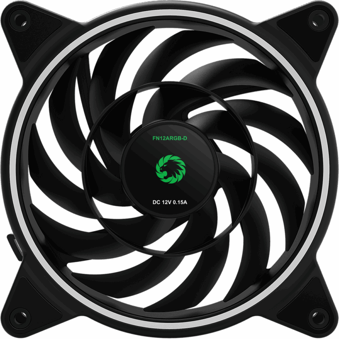 gmxfanrazor-10 Razor 12cm Rainbow ARGB Fan RTB 3pin M&F Aura Header 3pin/4pin Power - Image 4