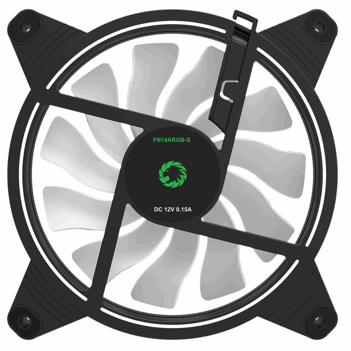 gmxfanrazor14bulk-13 Razor 14cm ARGB Bulk Fan RTB 3pin M&F Aura Header & 3pin Power - Image 4
