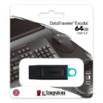 Kingston DataTraveler Exodia 64GB USB 3.2 Blk/Cyan USB Flash Drive