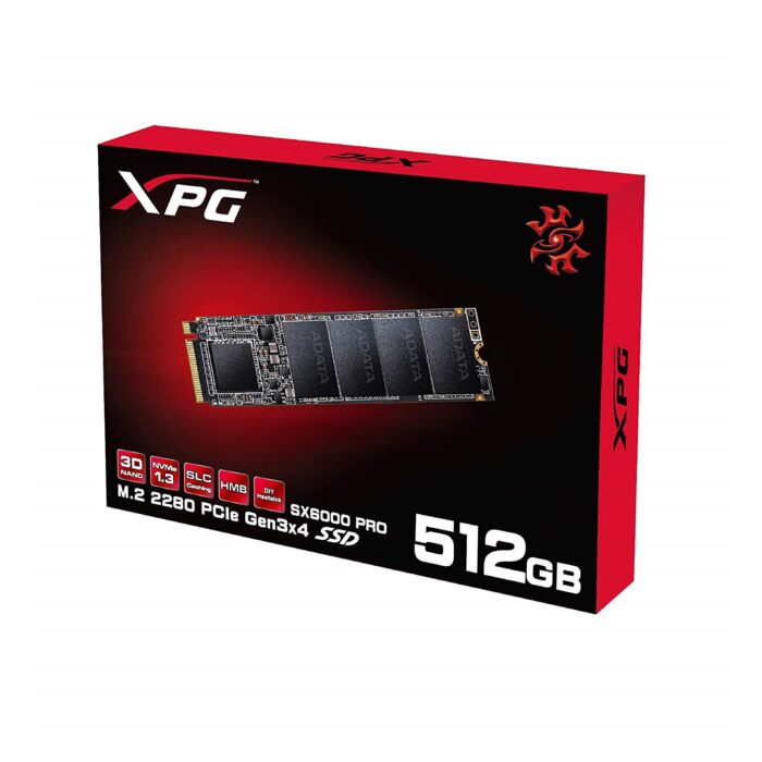 Adata XPG SX6000 Pro 512GB M.2-2280 SSD, PCIE GEN3X4 - Image 2