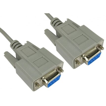 2m DB9 (F) to DB9 (F) Null Modem Cable