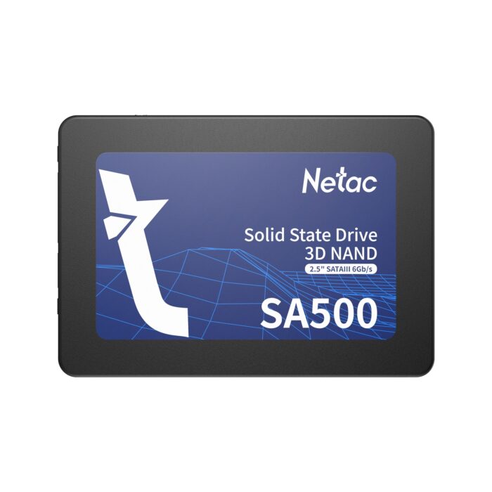 HDNET-SA500128GB Netac SA500 480GB 2.5 Inch SSD, Sata 3 Interface, Read 520MB/s, Write 450MB/s - Image 1