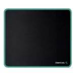 DeepCool GM810 Gaming Mouse Pad, Large 450x400x3mm, Precision Cloth Surface for Speed and Control with Non-Slip Rubber Base, Spill Proof and Anti-Fray Design, Black with Green Trim