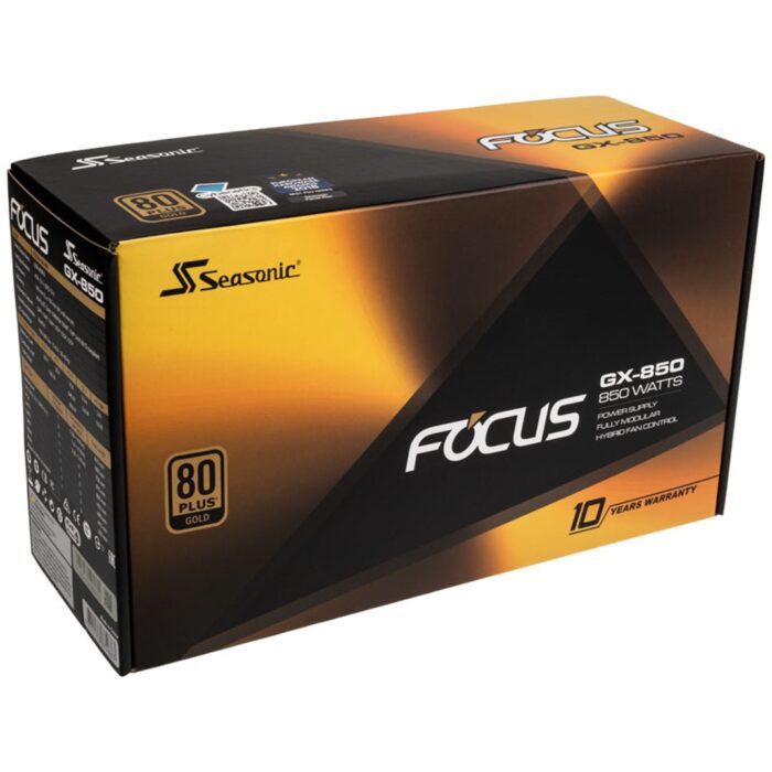 Seasonic Focus GX-850 850W 80+ Gold Modular Power Supply - Image 1