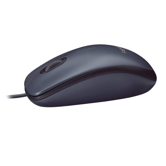 Logitech B100 Wired USB Mouse, 3-Buttons, 1000dpi and Optical Tracking, Ambidextrous Design for PC, Mac and Laptop, Black - Image 3