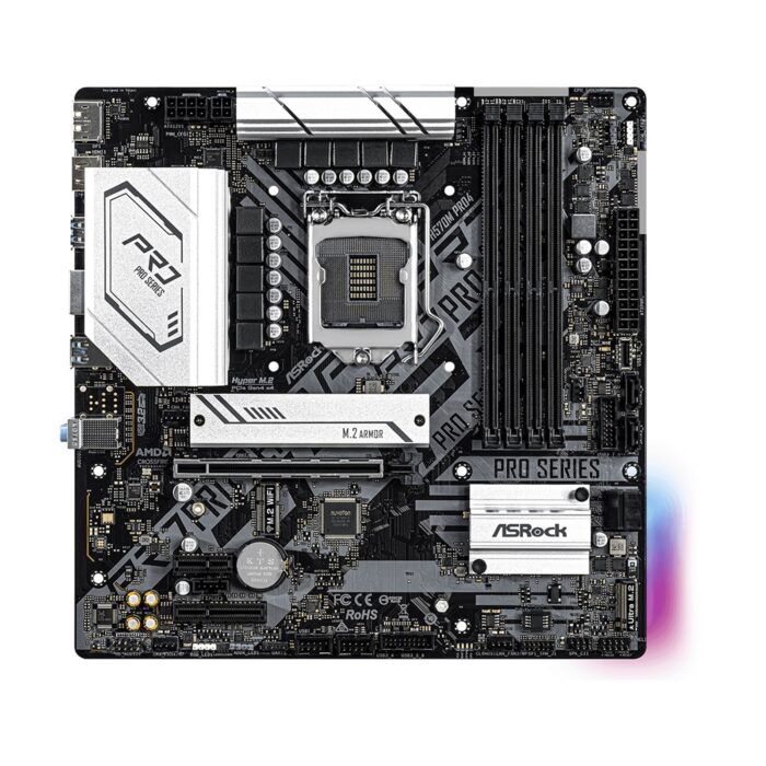 171477 ASRock H570M PRO4 DDR4 Motherboard, Intel Socket 1200, 10th/11th Gen - Image 2