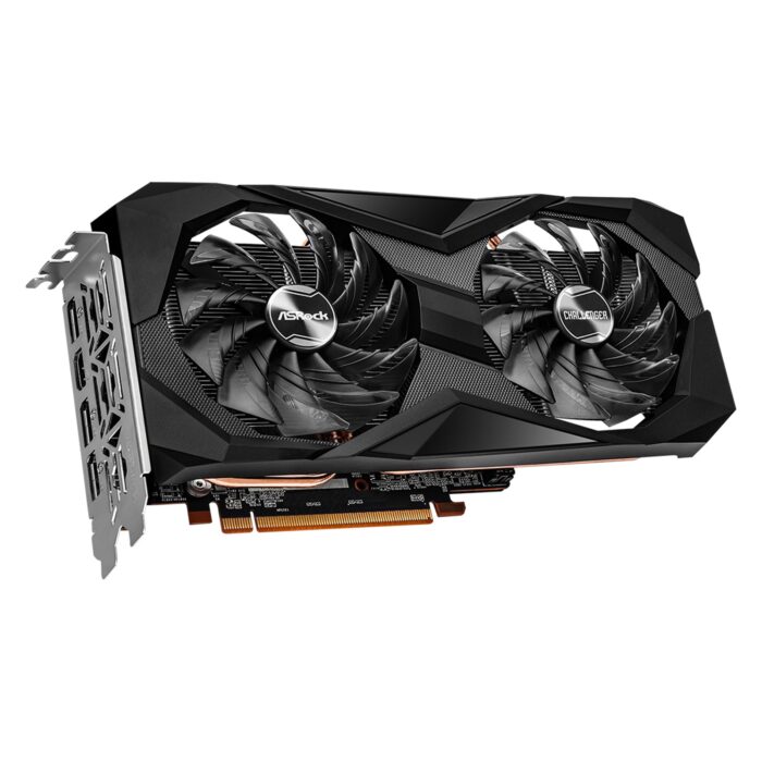 ASRock AMD Radeon RX 6600 Challenger D 8GB Graphics Card, GDDR6, 3x DisplayPort, 1x HDMI, Dual Axial Fan - Image 2