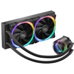 ANTEC Vortex 240 ARGB AiO Liquid CPU Cooler, Universal Socket, 240mm Radiator, PWM 2000RPM Fusion ARGB Cooling Fans, Addressable RGB LED - Image 3