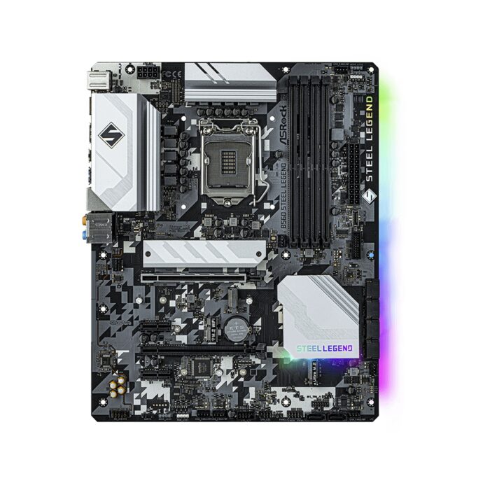 ASRock B560 Steel Legend Intel Socket 1200 ATX HDMI/DIsplayPort USB 3.2 Type C RGB Motherboard - Image 2