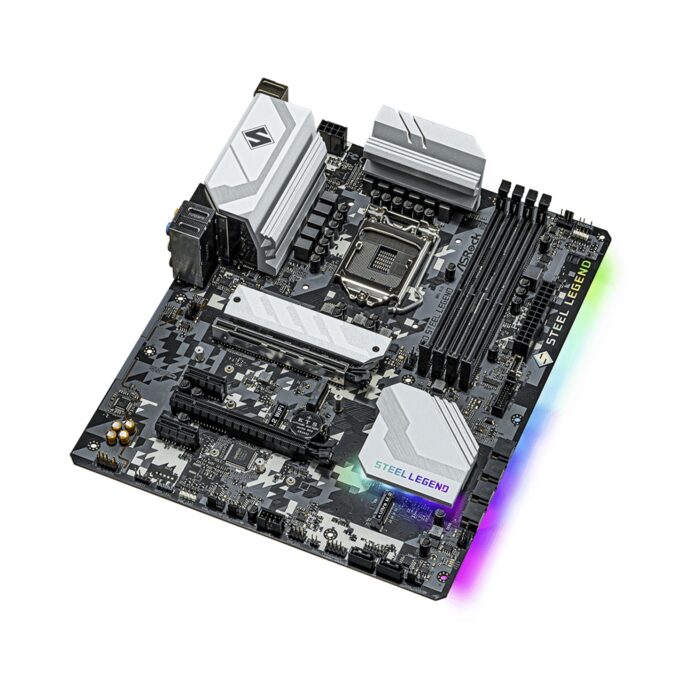 ASRock B560 Steel Legend Intel Socket 1200 ATX HDMI/DIsplayPort USB 3.2 Type C RGB Motherboard - Image 3