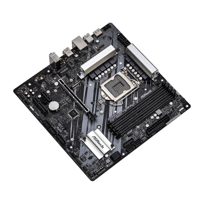 ASRock Z590M Phantom Gaming 4 Intel Socket 1200 Micro ATX HDMI USB 3.2 Gen2 Motherboard - Image 3