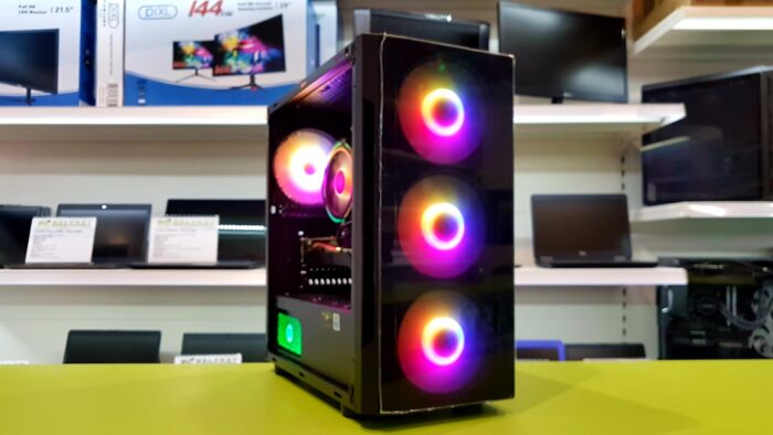 CIT FLASH 8 (4) Custom Gaming PC CIT Flash / Intel i3 10th Gen 4.30GHz / 8GB RAM / 480GB SSD / Radeon R9 370 4GB - Image 1