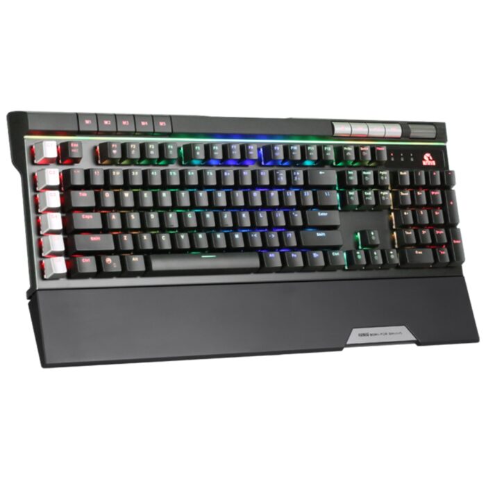 Marvo BigBang P1 KG965G RGB Mechanical Gaming Keyboard, Full Size Mutimedia, USB 2.0, Blue Switches, RGB backlighting For Each Key, Anti-ghosting, 19-key Rollover Support, 6 macro keys, Black - Image 4