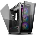 DeepCool MATREXX 70 ADD-RGB 3F Case, Gaming, Black, Mid Tower, 2 x USB 3.0 / 1 x USB 2.0, Tempered Glass Side & Front Window Panels