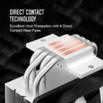 ID-COOLING SE-214-XT ARGB CPU Cooler 4 Heatpipes CPU Air Cooler Addressable RGB Light - Image 2