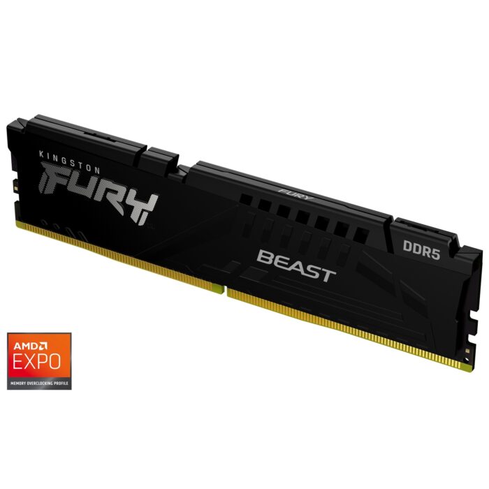 Kingston FURY Beast KF556C36BBE-16 16GB System Memory, 5600MT/s, DDR5, CL36, DIMM, Black, AMD EXPO Certified - Image 1