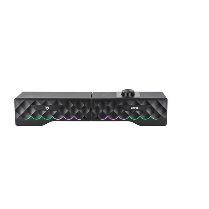 Marvo Scorpion SG-280 Dual Modes 2.0 speaker or Soundbar, Stereo Sound, USB Powered, 7 Colour RGB Lighting, - Image 3