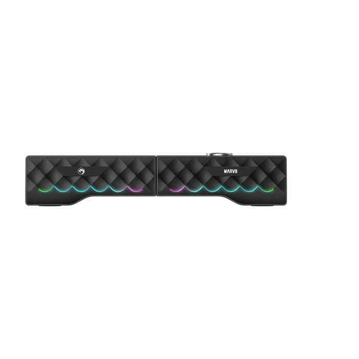 Marvo Scorpion SG-280 Dual Modes 2.0 speaker or Soundbar, Stereo Sound, USB Powered, 7 Colour RGB Lighting, - Image 5