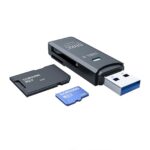 Prevo CR311 USB 3.0 Card Reader, High-speed Memory Card Adapter Supports SD/Micro SD/TF/SDHC/SDXC/MMC, Compatible with Windows, OS, Black - Image 3