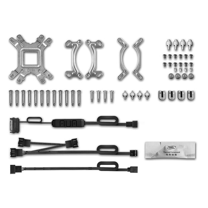 DeepCool GAMMAXX L360 V2 Universal Socket 360mm PWM 1800RPM RGB LED AiO Liquid CPU Cooler with Wired RGB Controller - Image 4