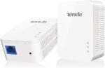 Tenda PH3 1000Mbps Powerline Adapter Kit with Single Port/Home Plug AV2 UK Extender, for fast & stable network expansion