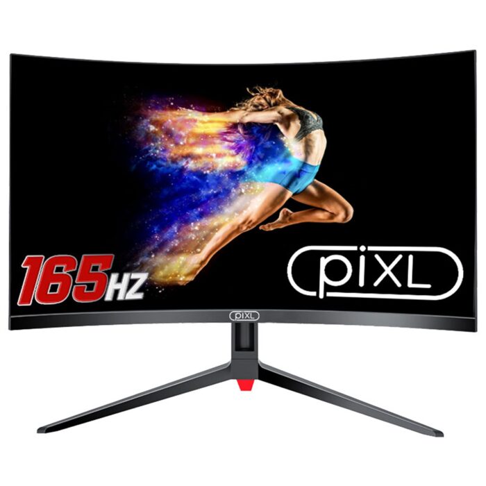 piXL CM32GF5 32 Inch Curved Gaming Monitor, 144Hz/ 165Hz, 5ms Response Time, Frameless, Freesync, G-Sync, 1920 x 1080 Full HD, DisplayPort, HDMI, VESA Mount, Black Finish - Image 3