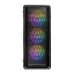 Antec NX360 Gaming Case w/ Glass Window, ATX, 4 Fans (3 Front ARGB), LED Control Button, Mesh Front - Image 2