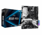 Asrock B550 PRO4, AMD B550, AM4, ATX, 4 DDR4, VGA, HDMI, XFire, PCIe4, RGB Lighting, M.2