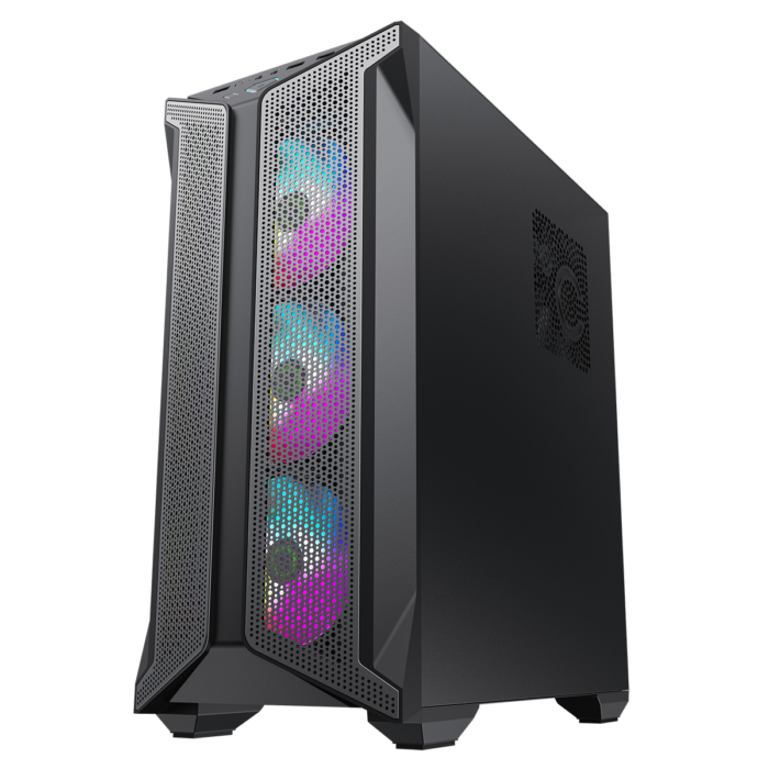 GameMax Brufen C1 ARGB Case 4 x ARGB Fans Turbo MB Cooling Fan - Image 4