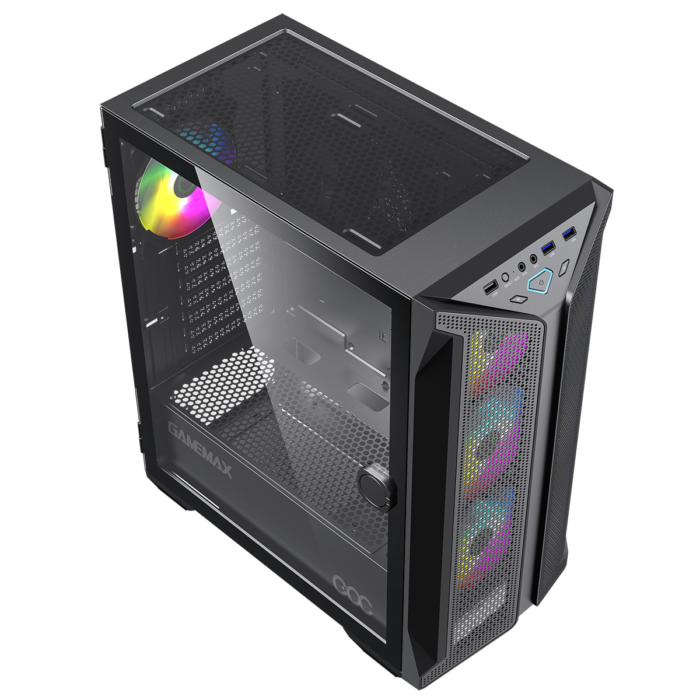 GameMax Brufen C1 ARGB Case 4 x ARGB Fans Turbo MB Cooling Fan - Image 5