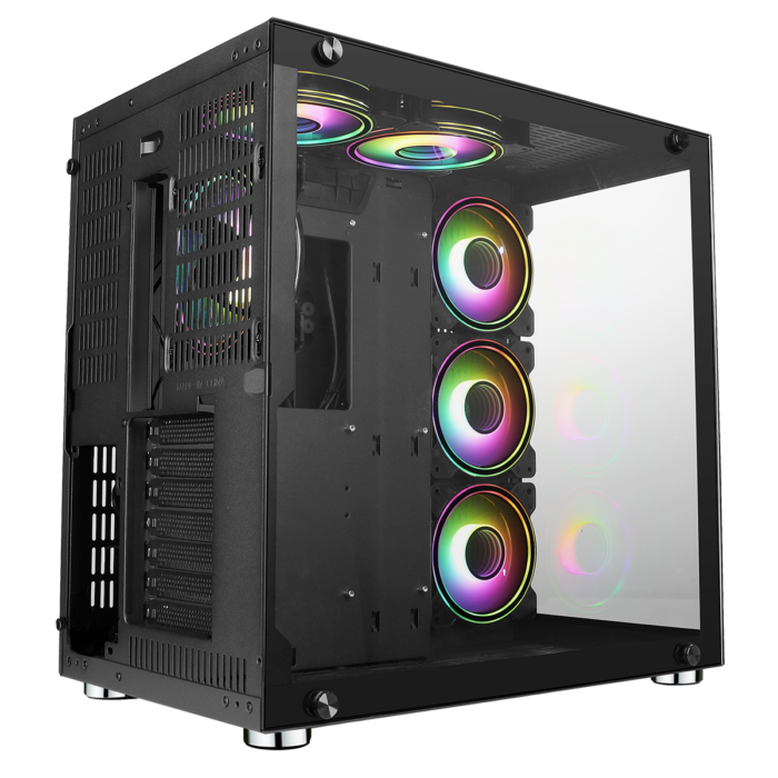 GamMax DS360 Glass Gaming Case 6 x Infinity ARGB Fans Hub - Image 7